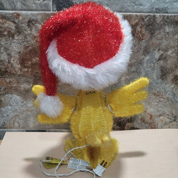 Peanuts Pre Lit Yard Art Woodstock Santa Hat Outdoor Holiday Yard Art 18" - Picture 6 of 16